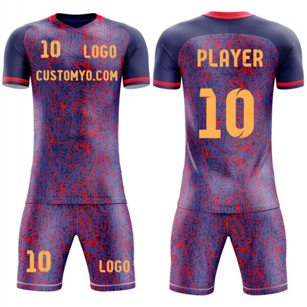 Custom Team Home Soccer Jersey & Shorts add your name and number